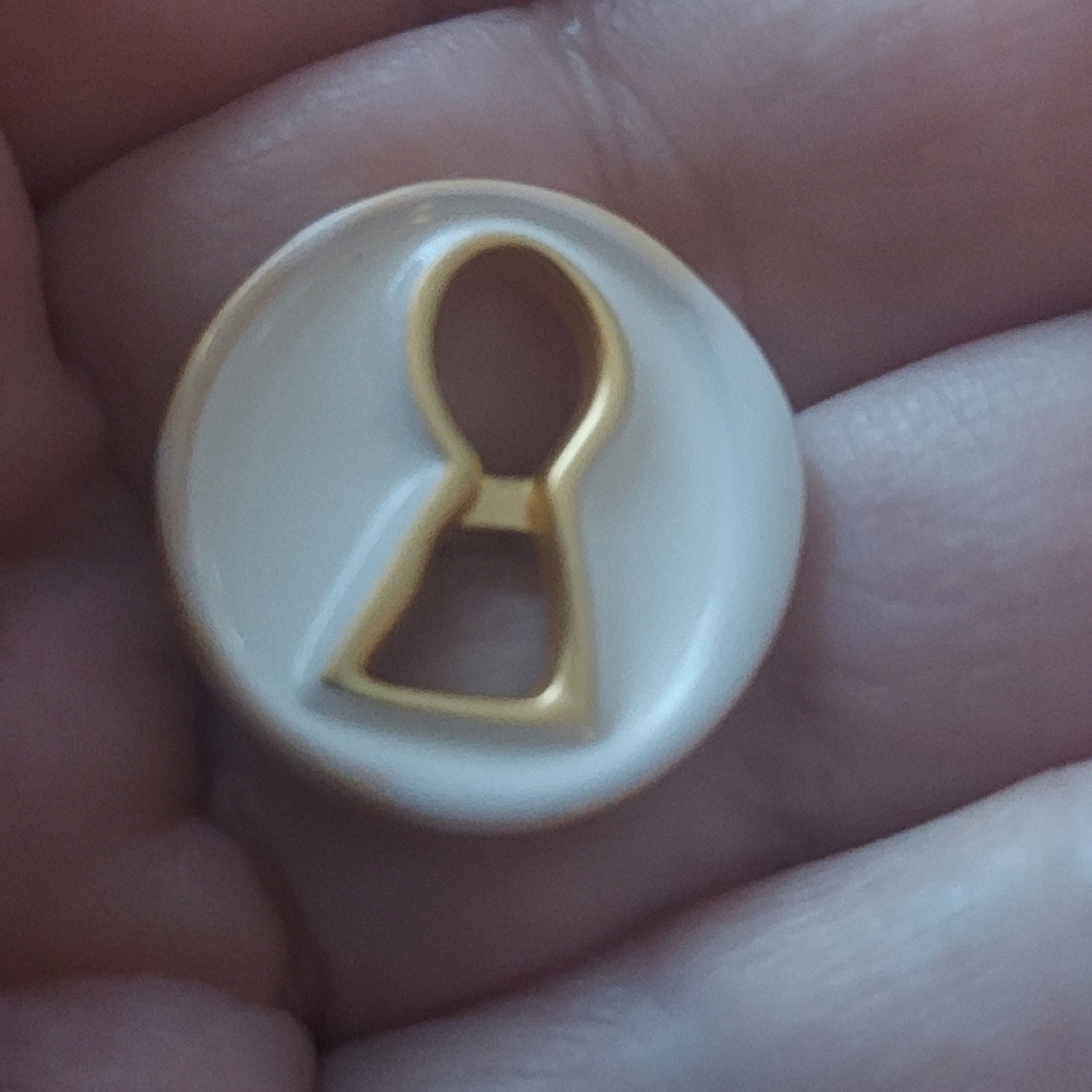Schiaparelli  BROOCH Button  Made In FRANCE